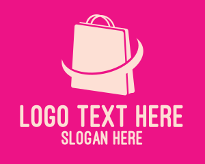 Pink Ecommerce Bag  Logo