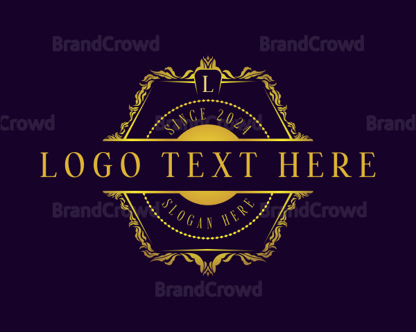 Luxury Ornamental Crest Logo