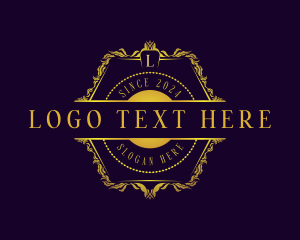 Monarch - Luxury Ornamental Crest logo design
