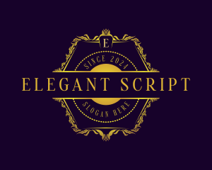 Luxury Ornamental Crest logo design