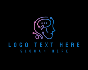 Mind - Artificial Intelligence Technology logo design