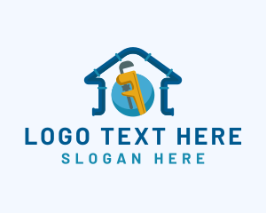 Drainage - Plumbing Pipe Tools logo design