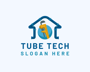 Tube - Plumbing Pipe Tools logo design