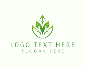 Environment - Eco leaves Farming logo design