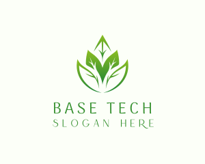 Eco leaves Farming logo design