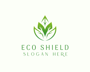 Eco leaves Farming logo design