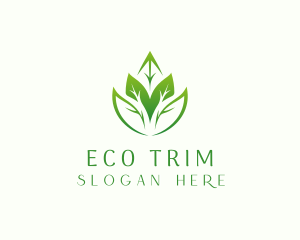 Eco leaves Farming logo design