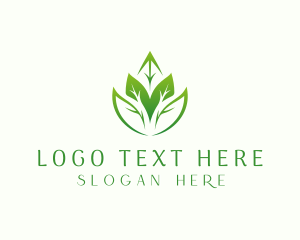 Farm - Eco leaves Farming logo design