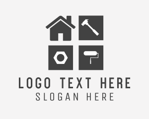 Renovation - Building Renovation Tools logo design