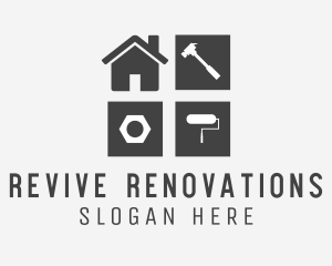 Renovation - Building Renovation Tools logo design