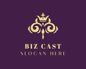Pageant - Elegant Regal Crown logo design
