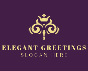 Elegant Regal Crown logo design