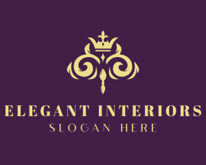 Elegant Regal Crown logo design