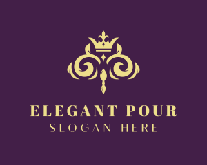 Elegant Regal Crown logo design