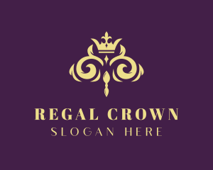 Elegant Regal Crown logo design