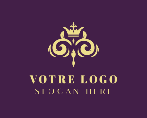 Heraldry - Elegant Regal Crown logo design