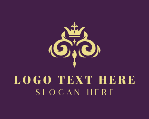 Medieval - Elegant Regal Crown logo design