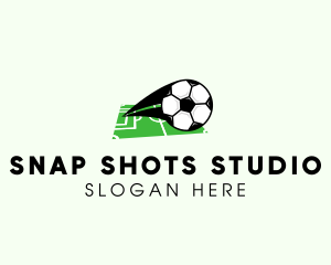 Sports Network - Soccer Ball Field logo design