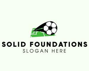 Sports Channel - Soccer Ball Field logo design