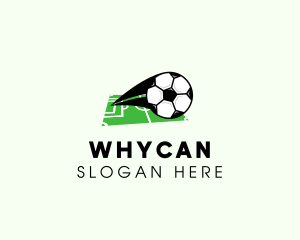 League - Soccer Ball Field logo design