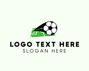 Soccer Team - Soccer Ball Field logo design