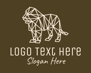 Zoo - Geometric Cub Monoline logo design