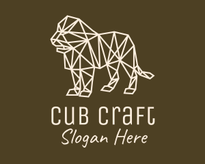 Cub - Geometric Cub Monoline logo design