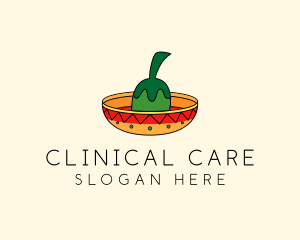 Chili Mexican Sombrero  logo design