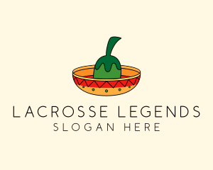 Chili Mexican Sombrero  logo design