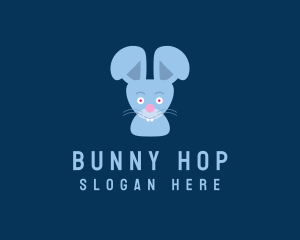 Cute Happy Bunny logo design