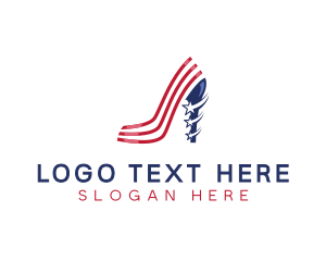 Fashion - American Shoe Footwear logo design