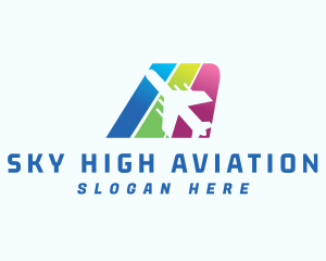 Aviation Airplane Travel logo design