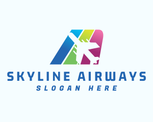 Airliner - Aviation Airplane Travel logo design