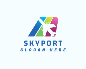 Airport - Aviation Airplane Travel logo design