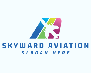 Aviation Airplane Travel logo design