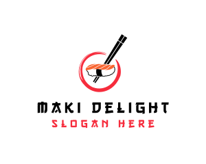 Maki - Japanese Sushi Restaurant logo design