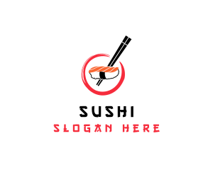 Japanese Sushi Restaurant logo design