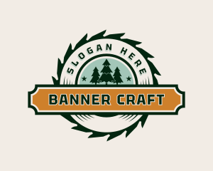 Wood Cutter Sawmill logo design