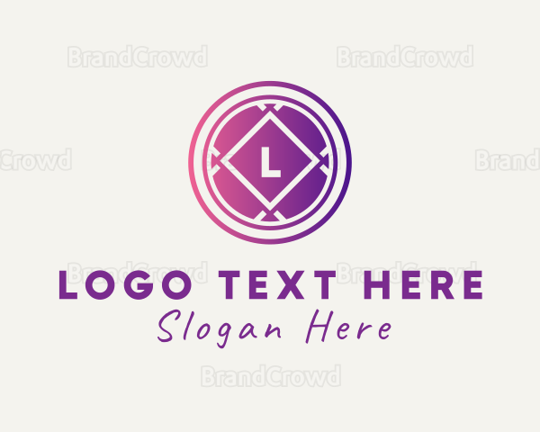 Luxurious Circle Jewelry Boutique Logo