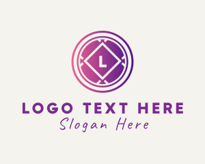 Polygonal - Luxurious Circle Jewelry Boutique logo design