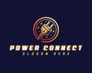Plug - Power Electric Plug logo design