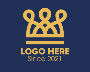 Pageant - Golden Crown Loops logo design