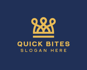 Golden Crown Loops logo design