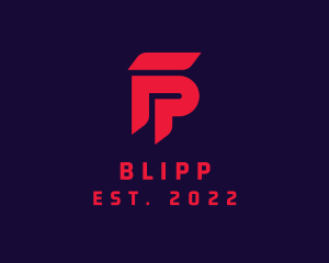 Esport - Digital Letter FP Monogram logo design