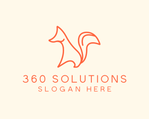 Wild Orange Fox logo design