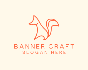 Wild Orange Fox logo design