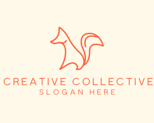 Wild Orange Fox logo design