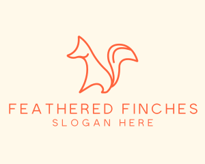 Wild Orange Fox logo design