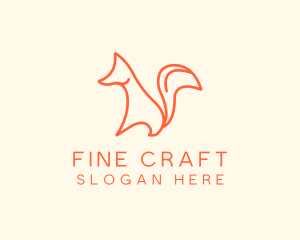 Wild Orange Fox logo design