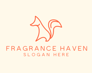 Wild Orange Fox logo design